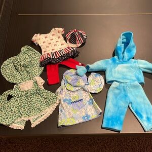 19 Inch Doll Outfit Collection with 4 Outfits